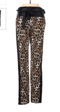 Venus animal print paper bag pants